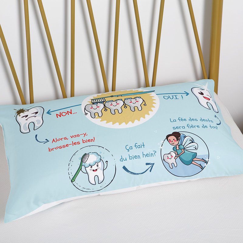 Custom pillow protectors pillowcase cover microfiber cartoon print wholesale polyester pillow case (5)