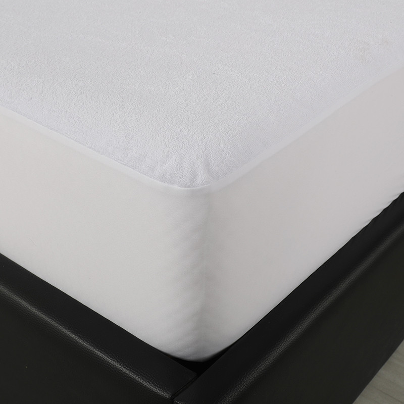 Machine Washable Noiseless Breathable Cotton Terry Towel Mattress Protector Covers (8)